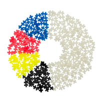 PLUS PLUS TUBE 240 PC  GLOW MIX