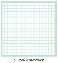 APPLE OF MY ISLA BLUE/GREEN WINDOWPANE NAPMAT