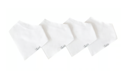 COPPER PEARL WHITE BANDANA BIB SET
