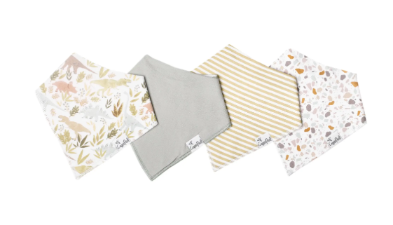 COPPER PEARL REX BANDANA BIB SET