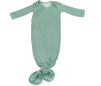 COPPER PEARL EMERSON KNOTTED NEWBORN  GOWN