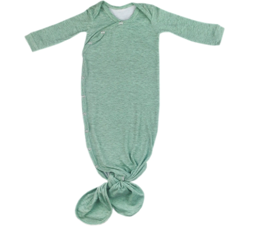 COPPER PEARL EMERSON KNOTTED NEWBORN  GOWN