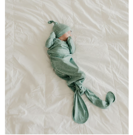 COPPER PEARL EMERSON KNOTTED NEWBORN  GOWN