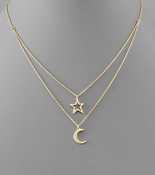 MOON & STAR NECKLACE