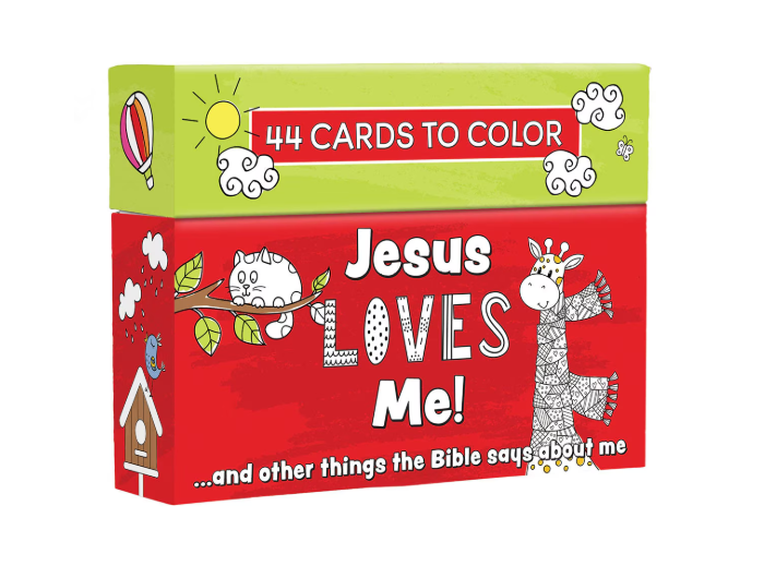 JESUS LOVES ME BOXED COLORING CARDS