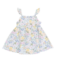 ANGEL DEAR SAMANTHA FLORAL PAPERBAG RUFFLE DRESS AND DIAPER COVER
