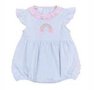 MAGNOLIA BABY RAINBOW WISHES APPLIQUE RUFFLE FLUTTERS BUBBLE