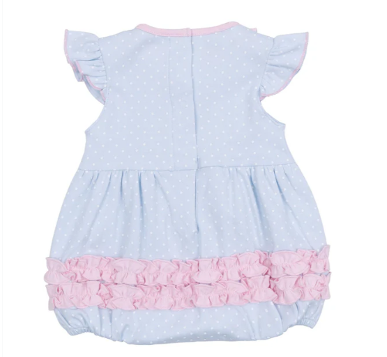 MAGNOLIA BABY RAINBOW WISHES APPLIQUE RUFFLE FLUTTERS BUBBLE
