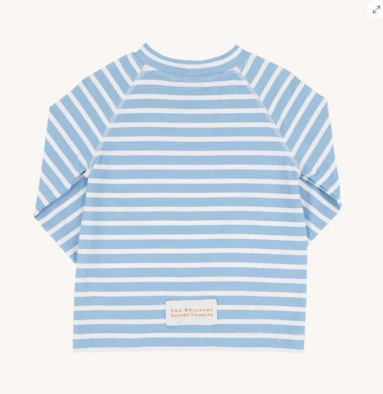TBBC WALKERS WAVE SPOTTER SWIM SHIRT UPF SARASOTA SKY STRIPE