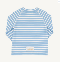 TBBC WALKERS WAVE SPOTTER SWIM SHIRT UPF SARASOTA SKY STRIPE