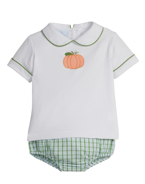 LITTLE ENGLISH APPLIQUE PETER PAN DIAPER SET