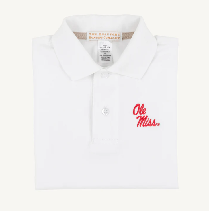 TBBC OLE MISS PRIM AND PROPER POLO