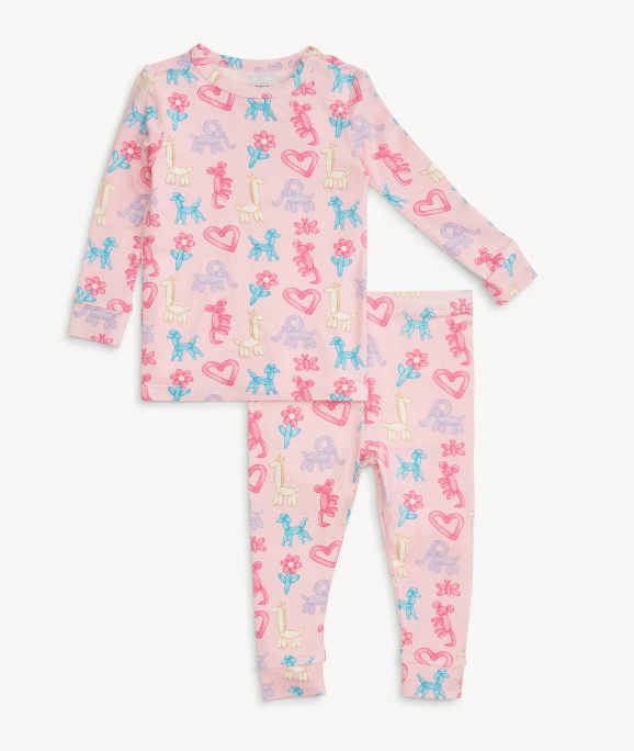 MAGNETIC ME PINK PARTY ANIMAL GLOW IN THE DARK PAJAMA SET
