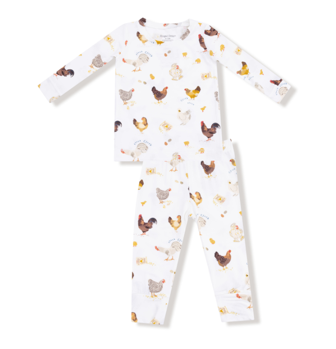 ANGEL DEAR COLLECTOR CHICKENS L/S LOUNGEWEAR SET