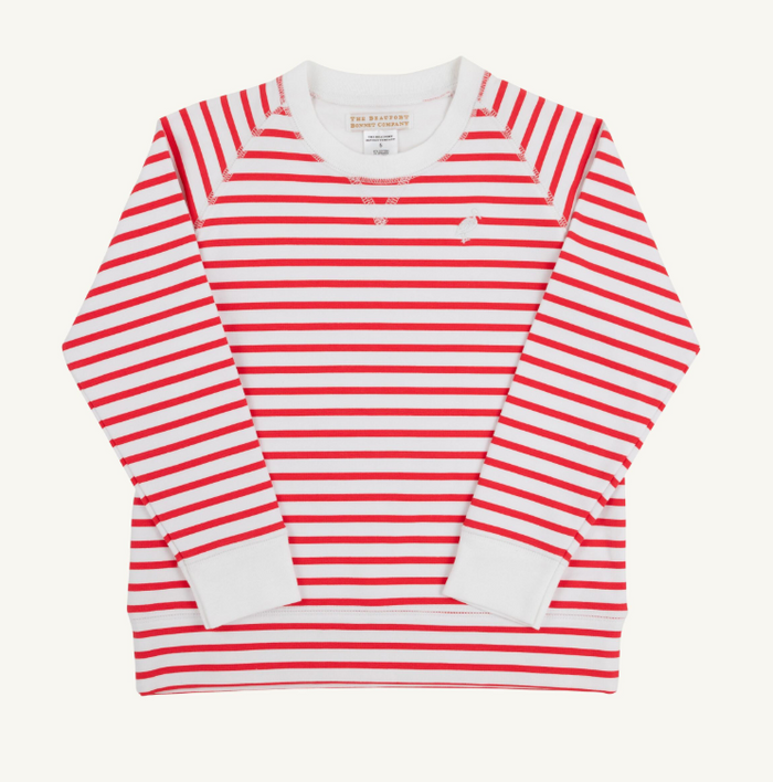 TBBC CASSIDY CREWNECK RICHMOND RED STRIPE