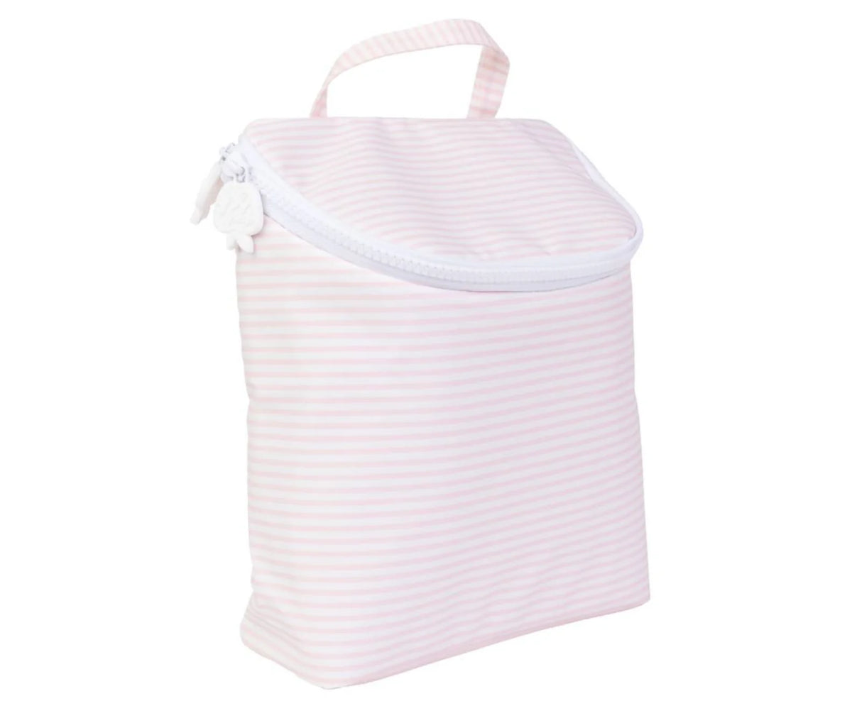 APPLE OF MY ISLA THE BOTTLE BAG PINK STRIPE