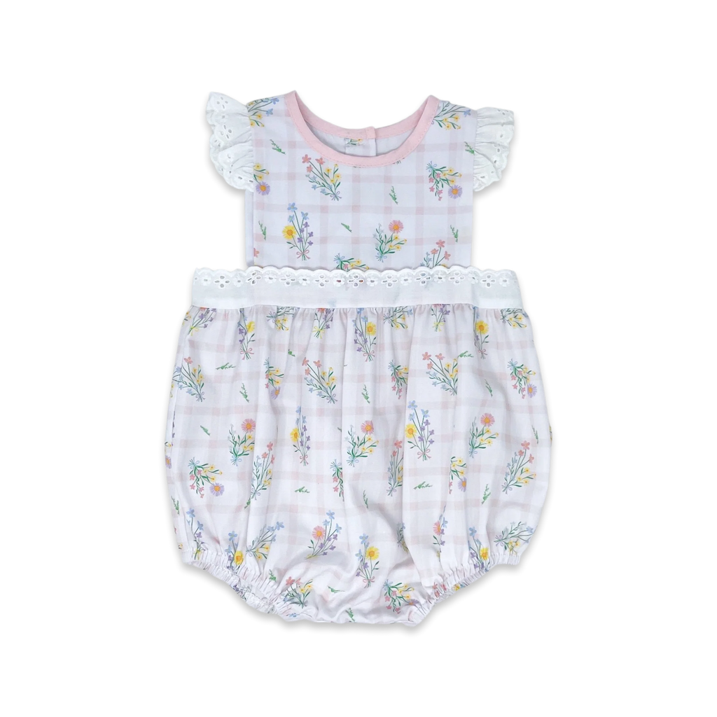 LULLABY SET PINAFORE BUBBLE WILMINGTON WILDFLOWER