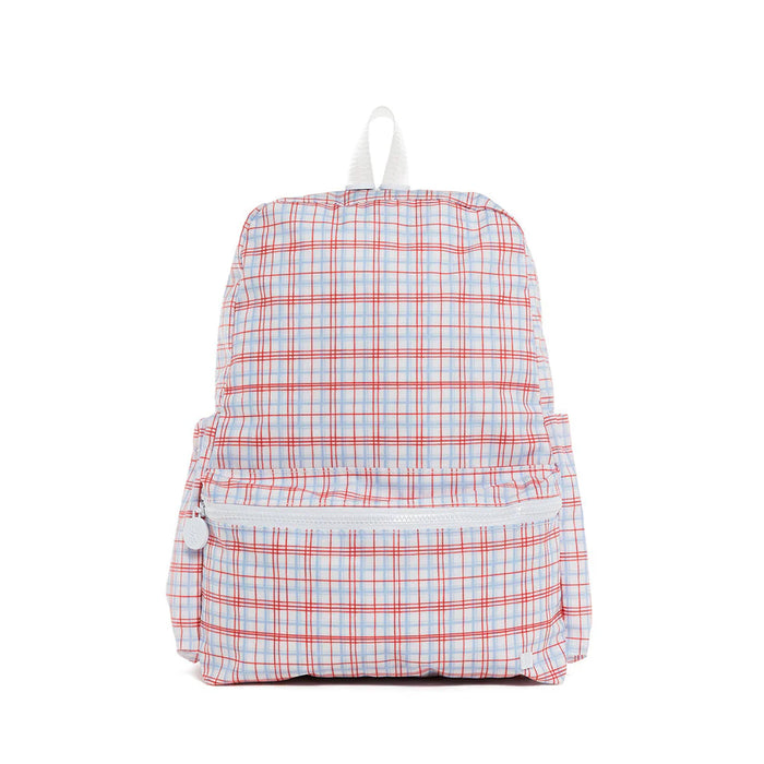 TRVL BACKPACKER CLASSIC PLAID RED