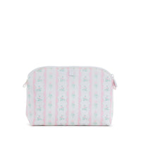 TRVL GOODIE COSMETIC BAG RIBBON FLORAL PINK
