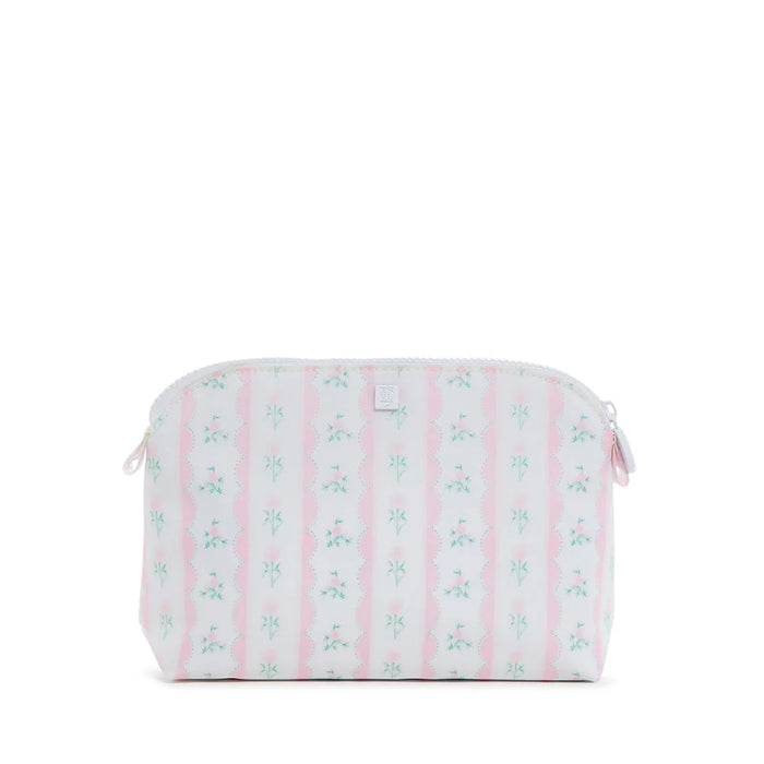 TRVL GOODIE COSMETIC BAG RIBBON FLORAL PINK