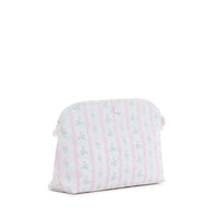 TRVL GOODIE COSMETIC BAG RIBBON FLORAL PINK