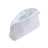 TRVL GOODIE COSMETIC BAG RIBBON FLORAL PINK