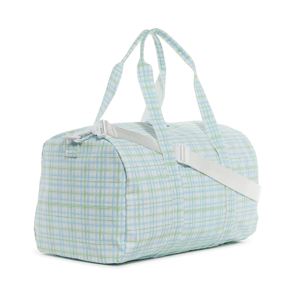TRVL WEEKENDER DUFFEL BAG CLASSIC GREEN PLAID