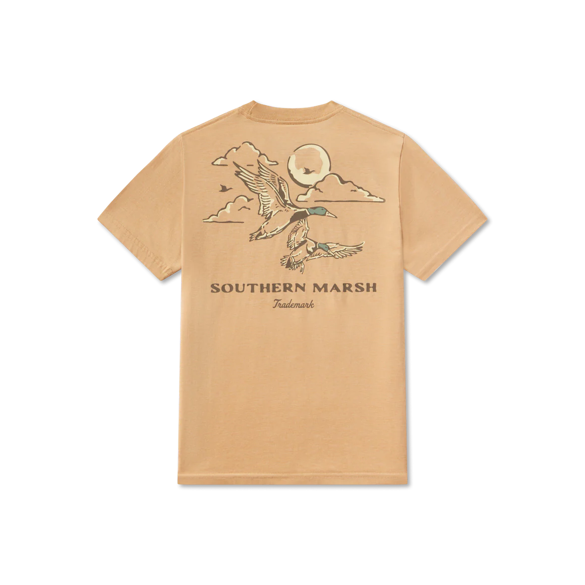 SOUTHERN MARSH YOUTH SEAWASH TEE DUCK CLASSICS CAMEL