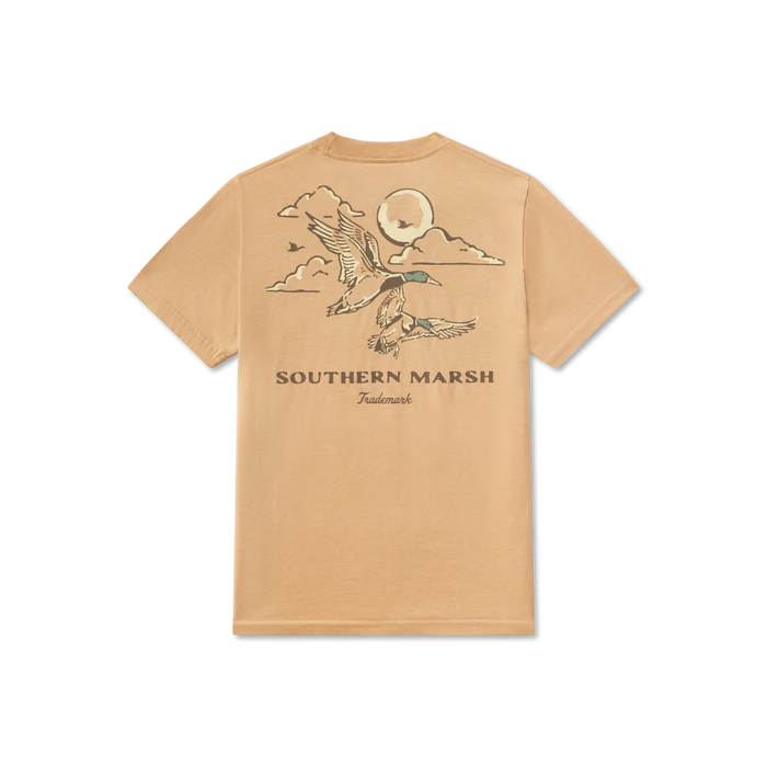 SOUTHERN MARSH YOUTH SEAWASH TEE DUCK CLASSICS CAMEL