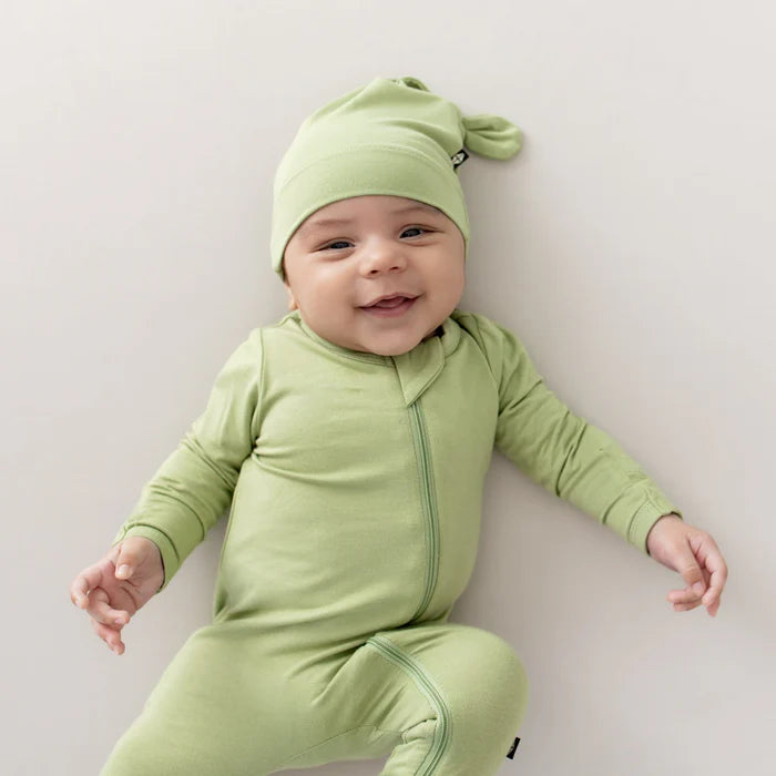 KYTE BABY ZIPPERED FOOTIE IN HONU