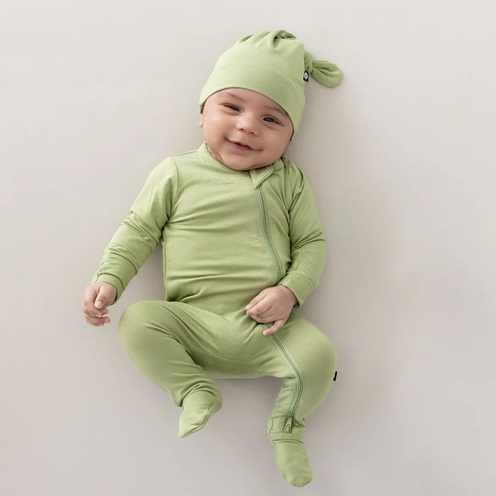 KYTE BABY ZIPPERED FOOTIE IN HONU
