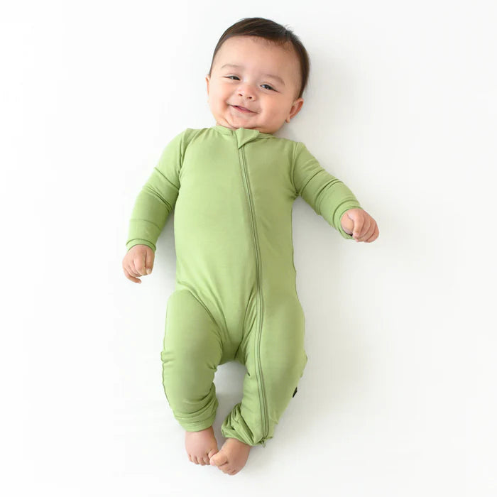 KYTE BABY ZIPPERED ROMPER IN HONA