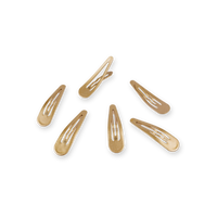 TELETIES SNAP CLIP GOLD 6 COUNT
