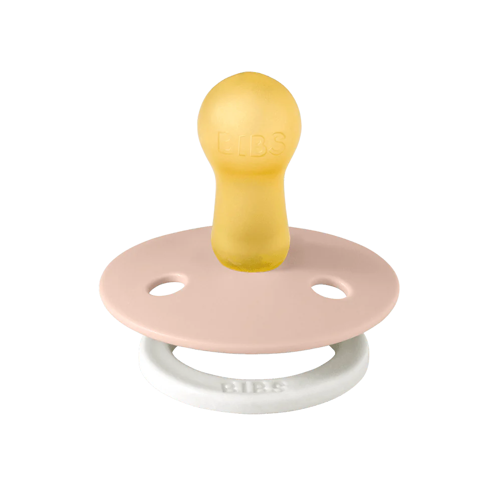 BIBS PACIFIER BLUSH GLOW RUBBER