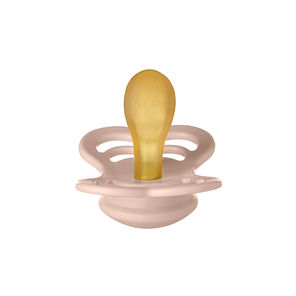BIBS PACIFIER BLUSH RUBBER SUPREME