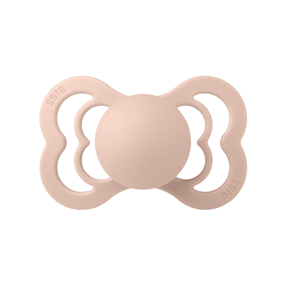BIBS PACIFIER BLUSH RUBBER SUPREME