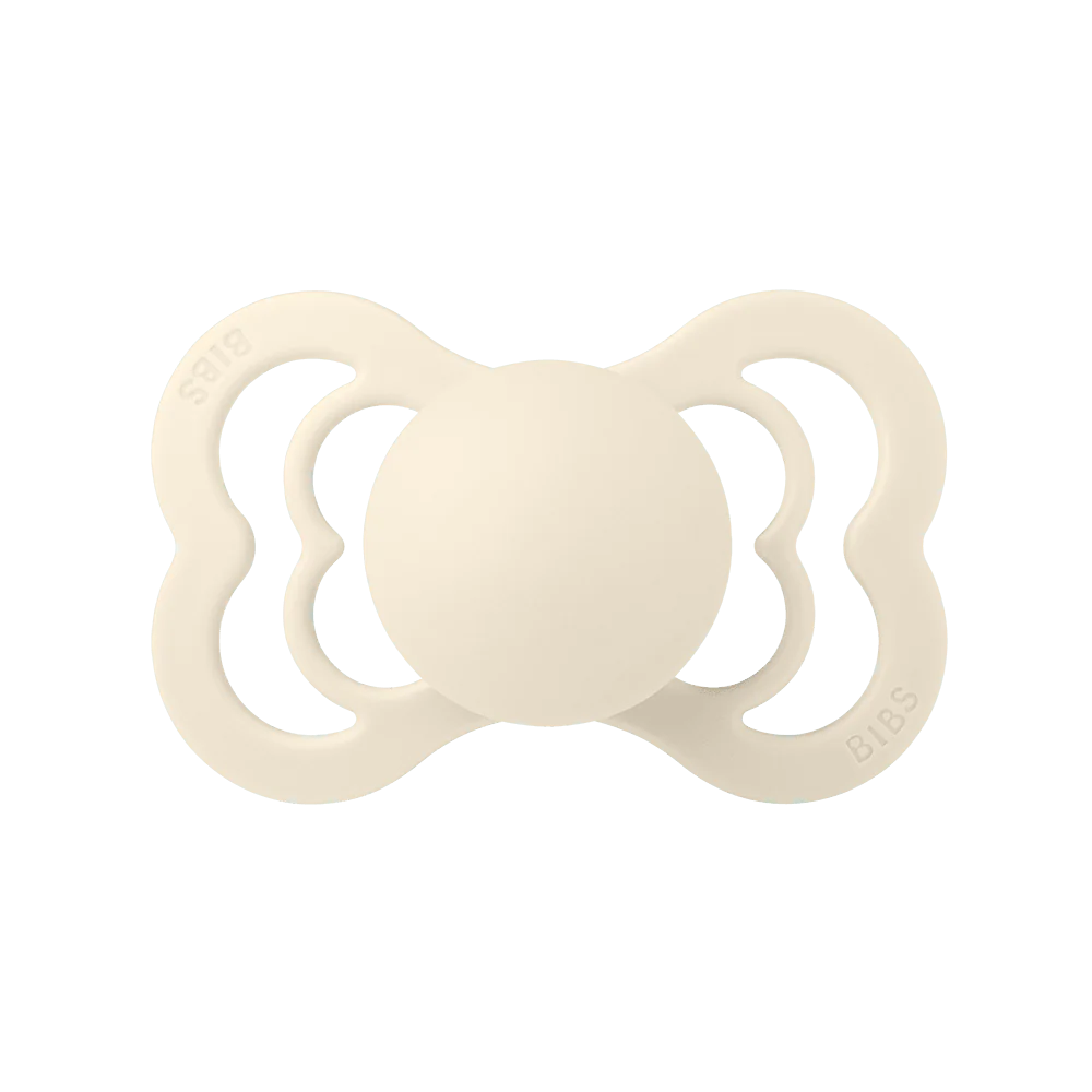 BIBS PACIFIER IVORY RUBBER SUPREME