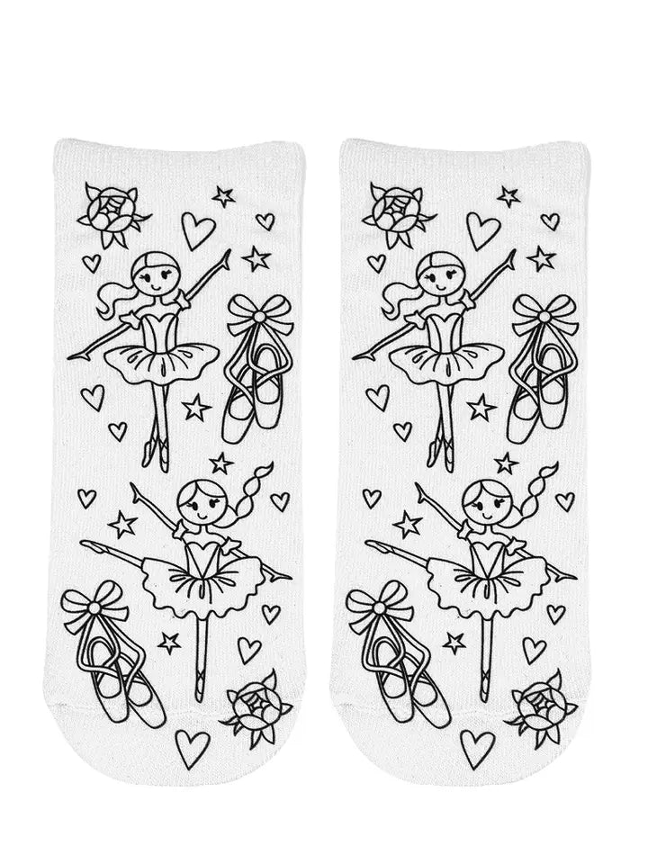 LIVING ROYAL BALLERINA COLORING SOCKS