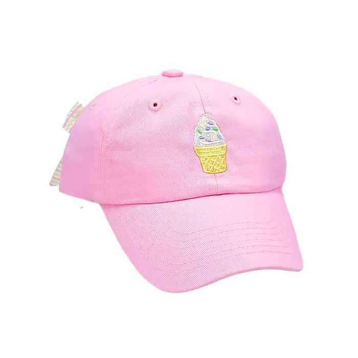 BITS AND BOWS ICE CRAM BOW BASEBALL HAT