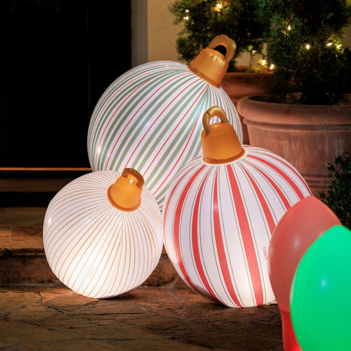FUNBOY VINTAGE STRIPE LIGHT UP INFLATABLE ORNAMENTS