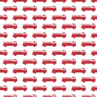 LILA AND HAYES JACK BOYS PAJAMA PANT SET FIRE TRUCK RED