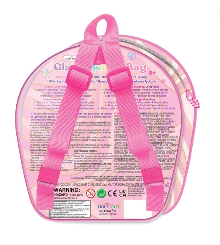 HOT FOCUS GLAMZ BEAUTY BAG GROOVY FLOWER