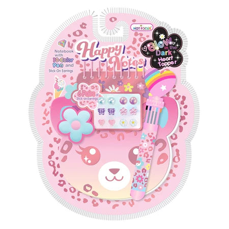 HOT FOCUS HAPPY NOTES LEOPARD