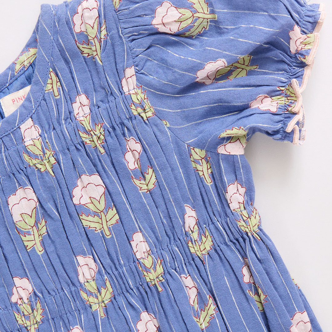 PINK CHICKEN BABY GIRL WAVERLY BUBBLE PERIWINKLE SMALL BUD