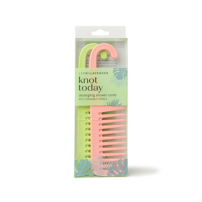 LEMON LAVENDER KNOT TODAY DETANGLING 2 PK SHOWER COMB