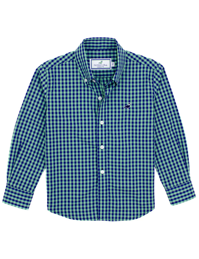 PROPERLY TIED LD BOYS SEASONAL SPORTSHIRT GROVE