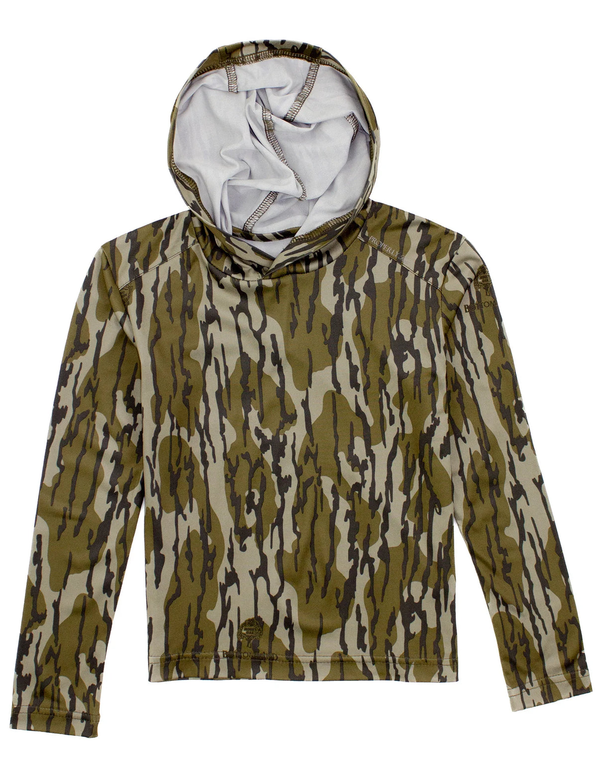 PROPERLY TIED BOYS RAVINE HOODIE MOSSY OAK ORIGINAL BOTTOMLAND