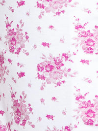PREPPY GOOSE PINK FLOWERS PJ SET