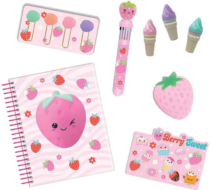 HOT FOCUS SQUISHY JOURNAL BOOK STRAWBERRY