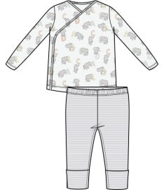 ANGEL DEAR VINTAGE ELEPHANT ABC TAKE ME HOME SET